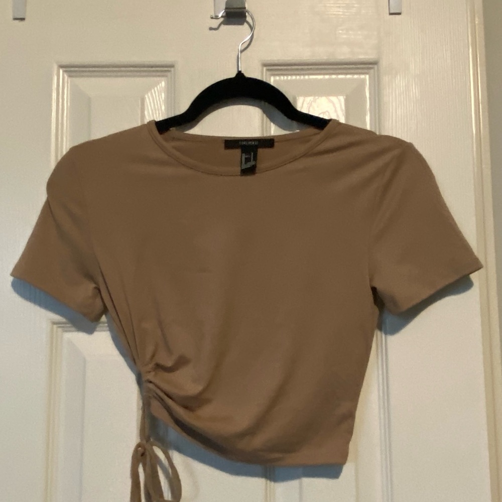 Brown Crop Top - Forever 21